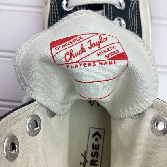 Converse All Star Floral Embroidered High Top Sneakers Womens 9 Black Canvas - Picture 11 of 14